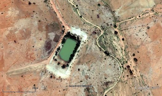 写真13．Dilling のハフィール(出典：Google Earth)